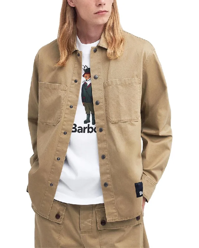 Men's distressed denim - look t - shirts with a rugged appealBarbour X Mk Shirt