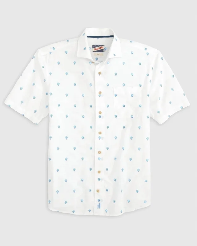 Men's plus - size pocket t - shirts with a classic lookBonnie Hangin' Out Button Up Shirt In White Men's plus - size pocket t - shirts with a classic lookBonnie Hangin' Out Button Up Shirt In White