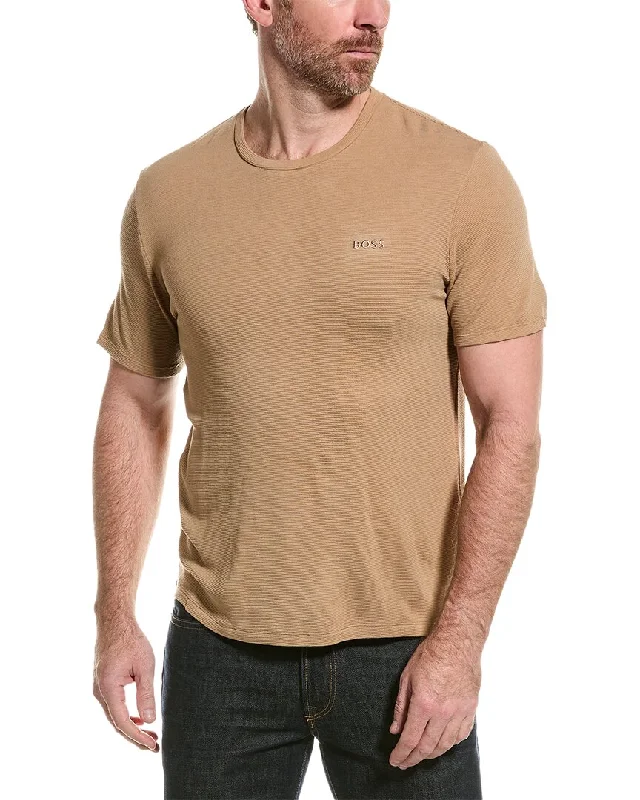 Men's polo t - shirts with a contrast collar for a preppy lookBOSS Hugo Boss Rib T-Shirt Men's polo t - shirts with a contrast collar for a preppy lookBOSS Hugo Boss Rib T-Shirt
