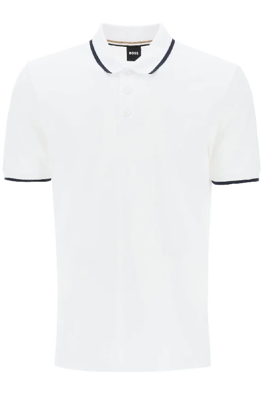 Men's lightweight performance t - shirts for running marathonsBoss Men's Polo Shirt With Contrasting Edges Men's lightweight performance t - shirts for running marathonsBoss Men's Polo Shirt With Contrasting Edges