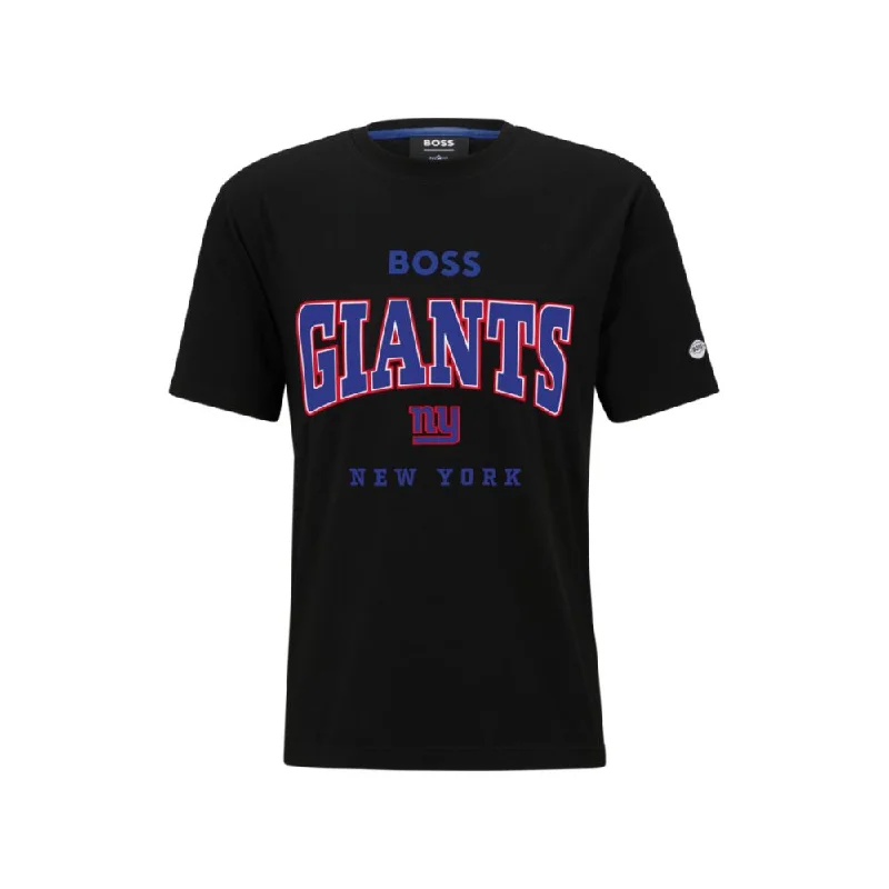 Men's antimicrobial t - shirts for odor - free freshness during travelBOSS x NFL stretch-cotton T-shirt with collaborative branding Men's antimicrobial t - shirts for odor - free freshness during travelBOSS x NFL stretch-cotton T-shirt with collaborative branding