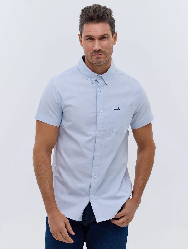 Men's smart - casual checkered t - shirts for semi - formal occasionsBowdon Short Sleeve Oxford Shirt Men's smart - casual checkered t - shirts for semi - formal occasionsBowdon Short Sleeve Oxford Shirt