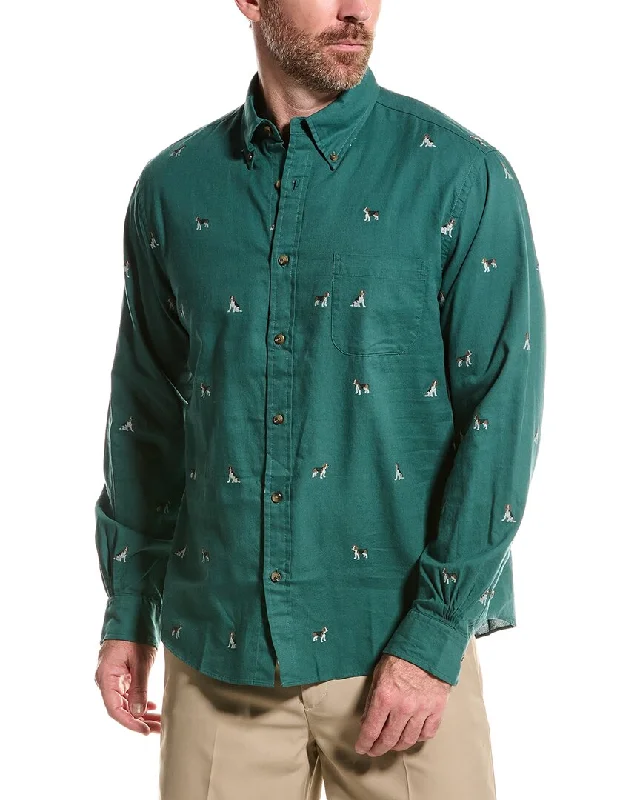 Men's organic cotton crew - neck t - shirts for everyday comfortBrooks Brothers Beagle Clip Shirt Men's organic cotton crew - neck t - shirts for everyday comfortBrooks Brothers Beagle Clip Shirt