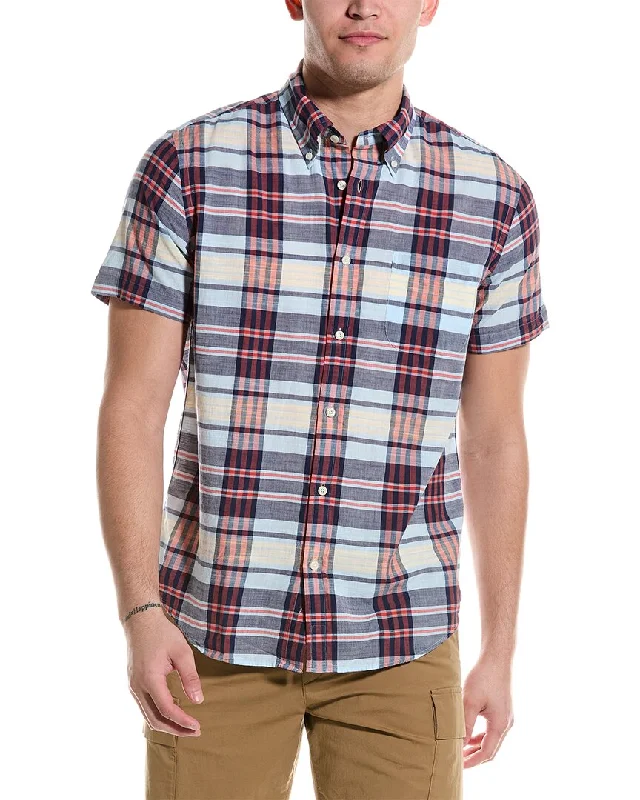 Men's eco - friendly recycled t - shirts for sustainable fashion choicesBrooks Brothers Madras Regular Fit Shirt Men's eco - friendly recycled t - shirts for sustainable fashion choicesBrooks Brothers Madras Regular Fit Shirt