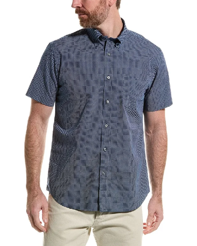 Men's mock - neck t - shirts with a modern and sleek styleBrooks Brothers Poplin Regular Fit Woven Shirt Men's mock - neck t - shirts with a modern and sleek styleBrooks Brothers Poplin Regular Fit Woven Shirt