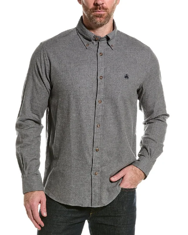 Men's distressed denim - look t - shirts with a rugged appealBrooks Brothers Regular Fit Flannel Shirt Men's distressed denim - look t - shirts with a rugged appealBrooks Brothers Regular Fit Flannel Shirt