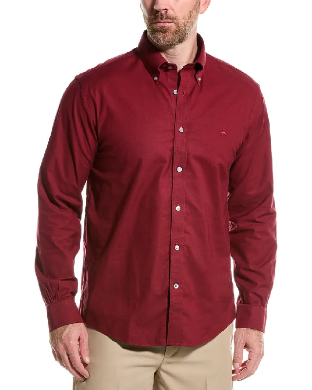 Men's tie - dye t - shirts with a bohemian styleBrooks Brothers Regular Fit Shirt