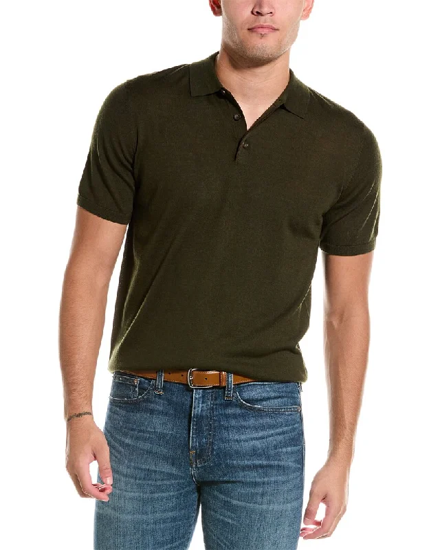 Men's short - sleeve linen t - shirts for summer beach outingsBruno Magli Wool Polo Sweater Men's short - sleeve linen t - shirts for summer beach outingsBruno Magli Wool Polo Sweater
