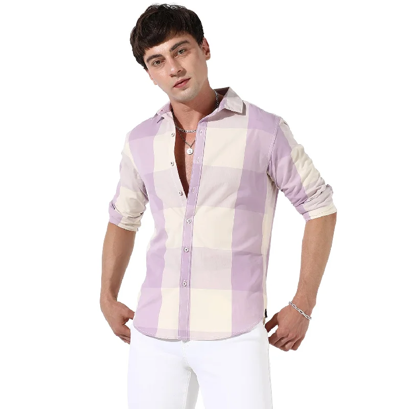 Men's button - front t - shirts with a unique artistic printBuffalo Checks Shirt
