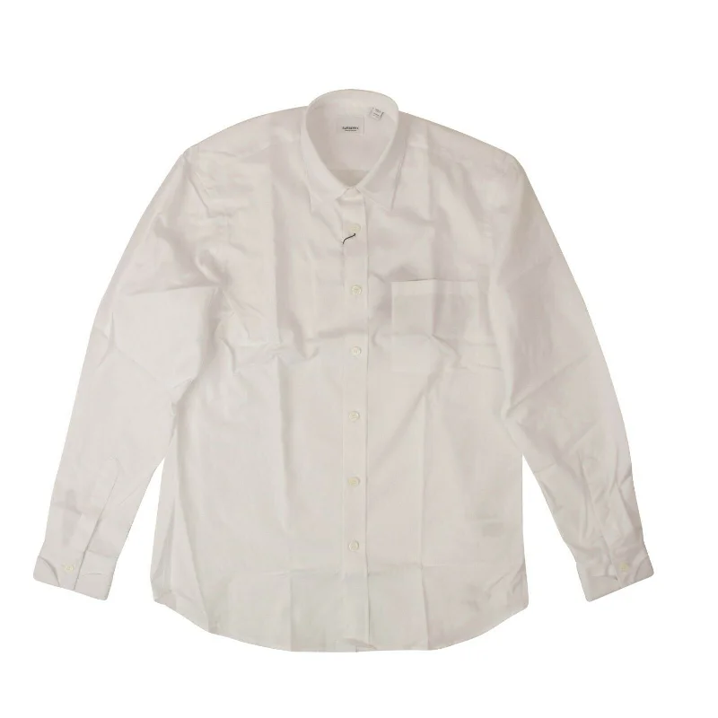 Men's eco - friendly recycled t - shirts for sustainable fashion choicesBurberry Double Collar Shirt - White Men's eco - friendly recycled t - shirts for sustainable fashion choicesBurberry Double Collar Shirt - White