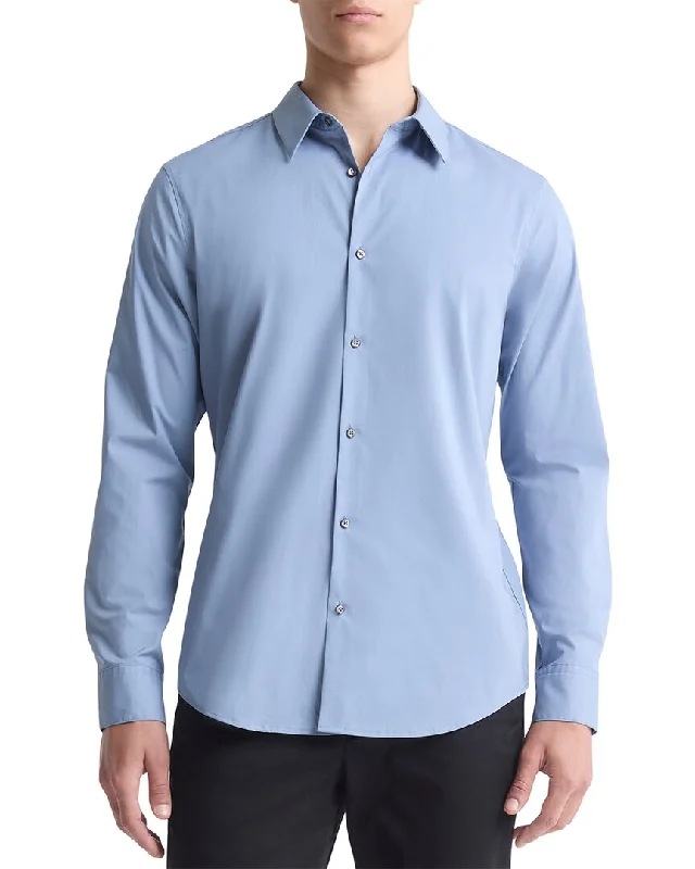 Men's smart - casual checkered t - shirts for semi - formal occasionsCalvin Klein Slim Fit Tech Shirt Men's smart - casual checkered t - shirts for semi - formal occasionsCalvin Klein Slim Fit Tech Shirt