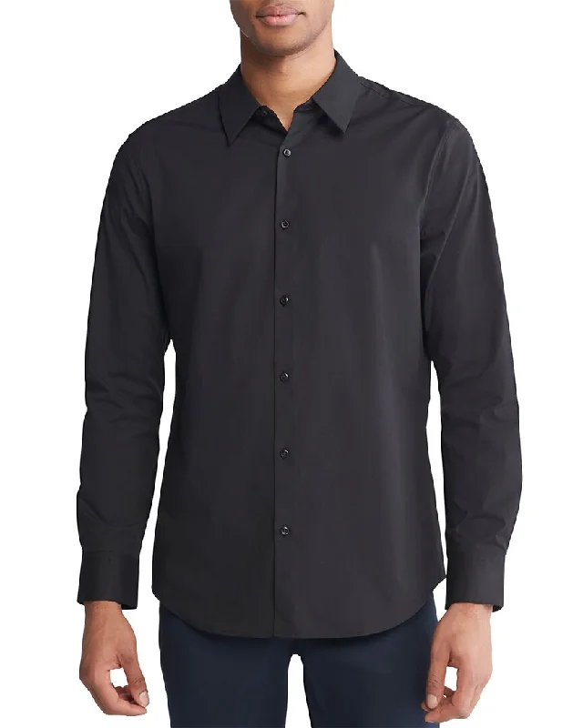 Men's distressed denim - look t - shirts with a rugged appealCalvin Klein Slim Fit Tech Shirt Men's distressed denim - look t - shirts with a rugged appealCalvin Klein Slim Fit Tech Shirt