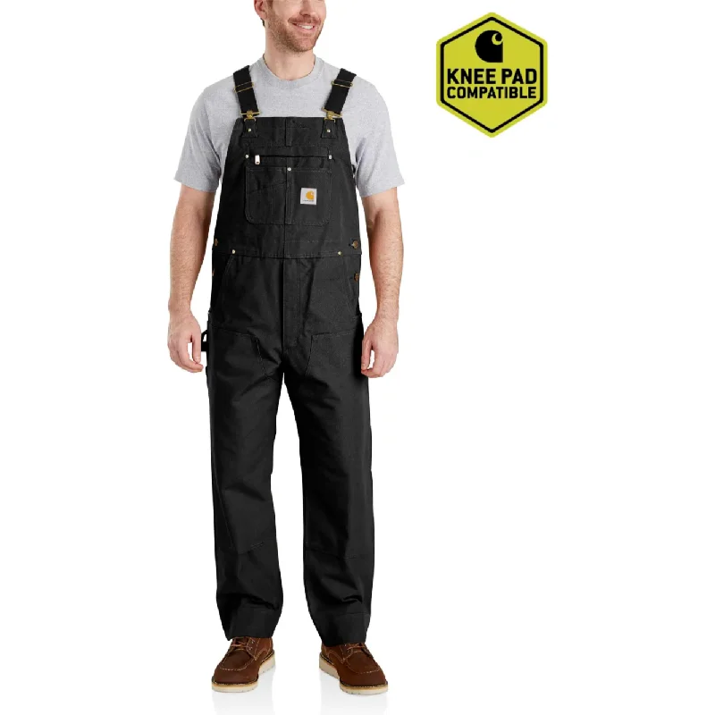 Overalls with a removable bib for versatility​Carhartt Bib Overalls Black 102776