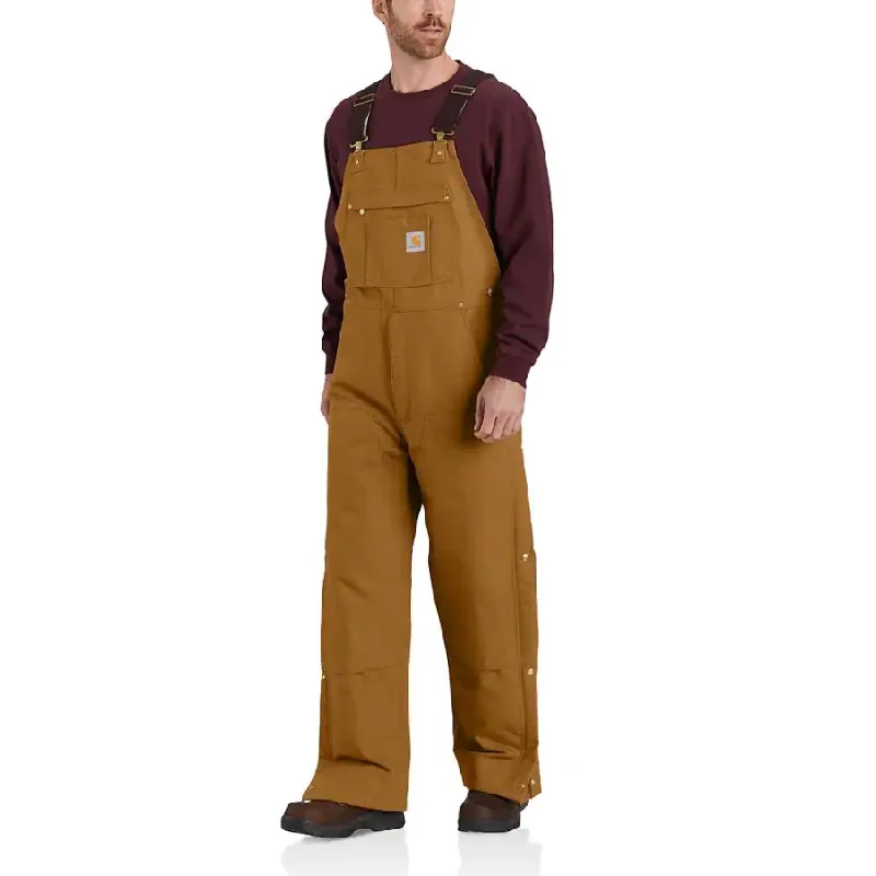 Overalls with a sherpa lining for extreme coldCarhartt Loose Fit Firm Duck Insulated Bib Overall - 104393 Overalls with a sherpa lining for extreme coldCarhartt Loose Fit Firm Duck Insulated Bib Overall - 104393