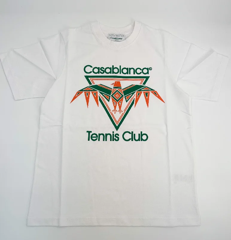 Men's organic cotton crew - neck t - shirts for everyday comfortCasablanca White Playful Eagle T-Shirt Men's organic cotton crew - neck t - shirts for everyday comfortCasablanca White Playful Eagle T-Shirt