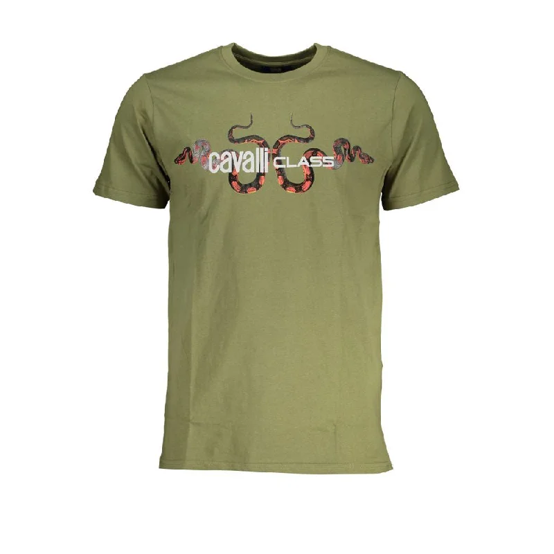 Men's printed Hawaiian t - shirts for tropical vacationsCavalli Class Cotton Men's T-Shirt Men's printed Hawaiian t - shirts for tropical vacationsCavalli Class Cotton Men's T-Shirt