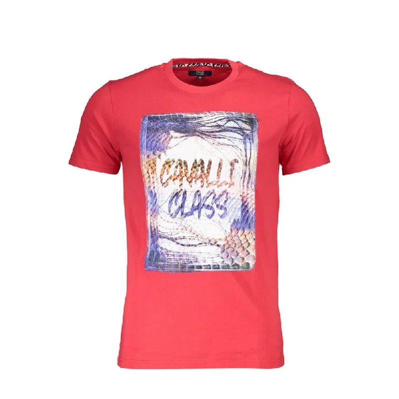 Men's short - sleeve linen t - shirts for summer beach outingsCavalli Class Cotton Men's T-Shirt Men's short - sleeve linen t - shirts for summer beach outingsCavalli Class Cotton Men's T-Shirt