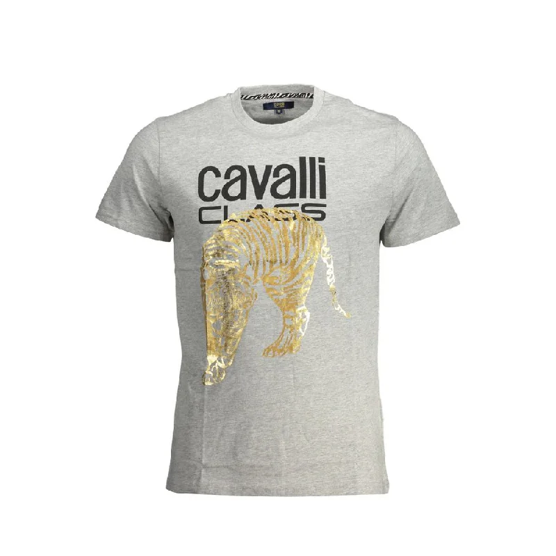 Men's UV - protection t - shirts for outdoor activities in the sunCavalli Class Cotton Men's T-Shirt Men's UV - protection t - shirts for outdoor activities in the sunCavalli Class Cotton Men's T-Shirt