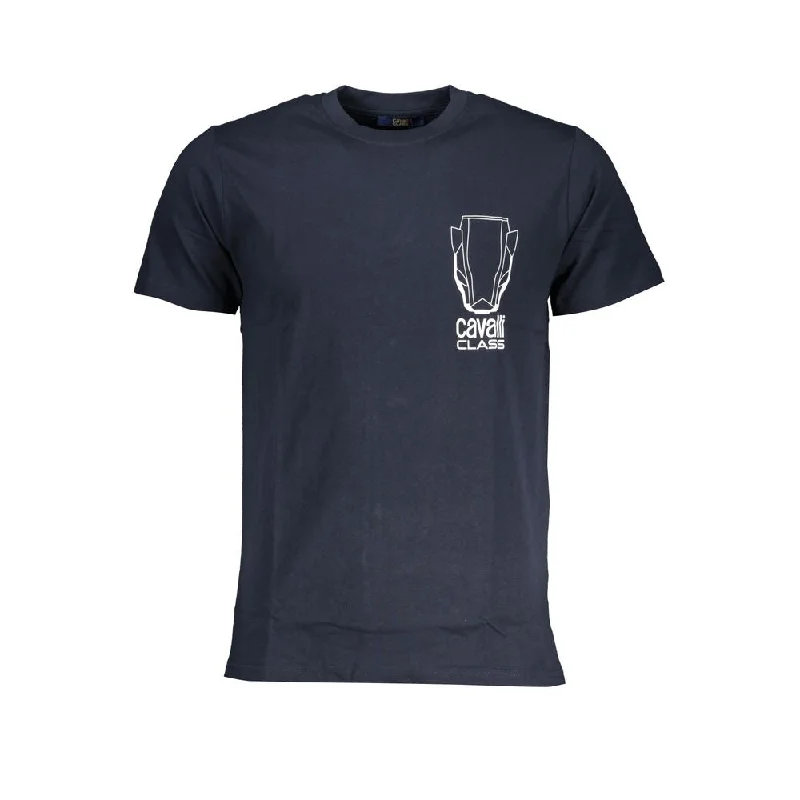 Men's distressed denim - look t - shirts with a rugged appealCavalli Class Cotton Men's T-Shirt Men's distressed denim - look t - shirts with a rugged appealCavalli Class Cotton Men's T-Shirt