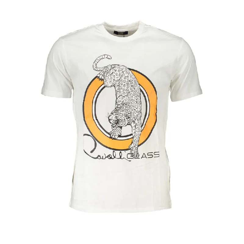 Men's UV - protection t - shirts for outdoor activities in the sunCavalli Class Cotton Men's T-Shirt Men's UV - protection t - shirts for outdoor activities in the sunCavalli Class Cotton Men's T-Shirt