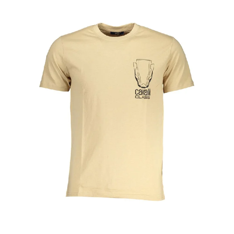 Men's v - neck muscle t - shirts for a body - building aestheticCavalli Class  Cotton Men's T-Shirt