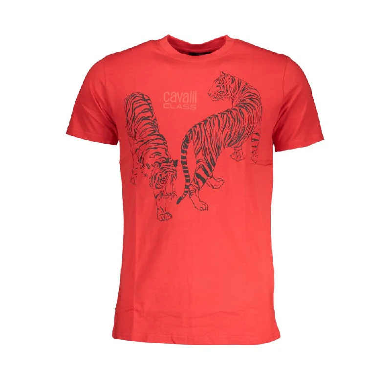 Men's printed Hawaiian t - shirts for tropical vacationsCavalli Class Cotton Men's T-Shirt Men's printed Hawaiian t - shirts for tropical vacationsCavalli Class Cotton Men's T-Shirt