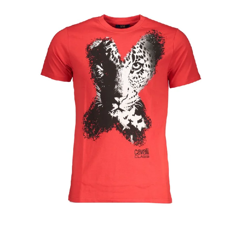 Men's printed Hawaiian t - shirts for tropical vacationsCavalli Class Cotton Men's T-Shirt Men's printed Hawaiian t - shirts for tropical vacationsCavalli Class Cotton Men's T-Shirt