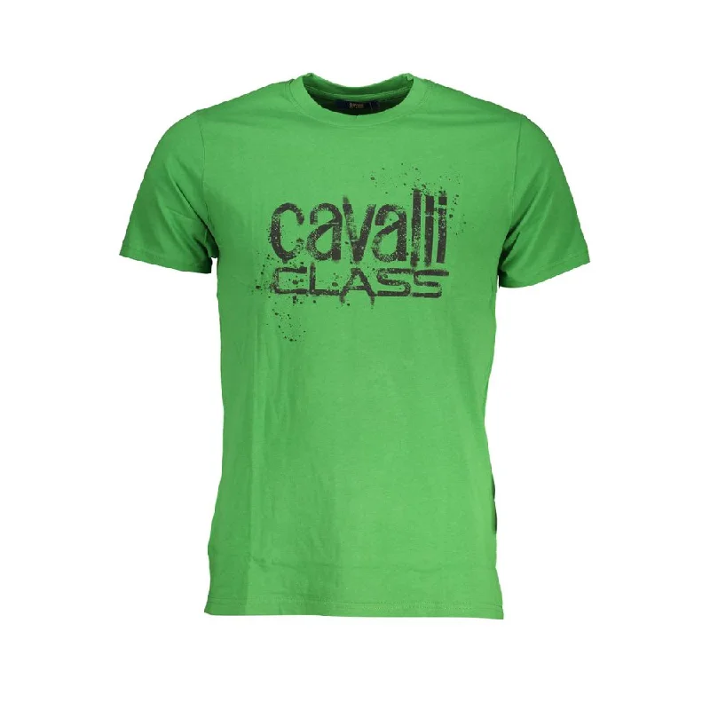 Men's eco - friendly recycled t - shirts for sustainable fashion choicesCavalli Class Cotton Men's T-Shirt Men's eco - friendly recycled t - shirts for sustainable fashion choicesCavalli Class Cotton Men's T-Shirt