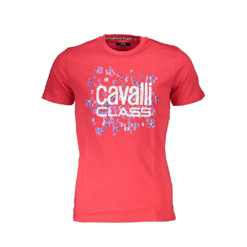 Men's smart - casual checkered t - shirts for semi - formal occasionsCavalli Class Cotton Men's T-Shirt Men's smart - casual checkered t - shirts for semi - formal occasionsCavalli Class Cotton Men's T-Shirt