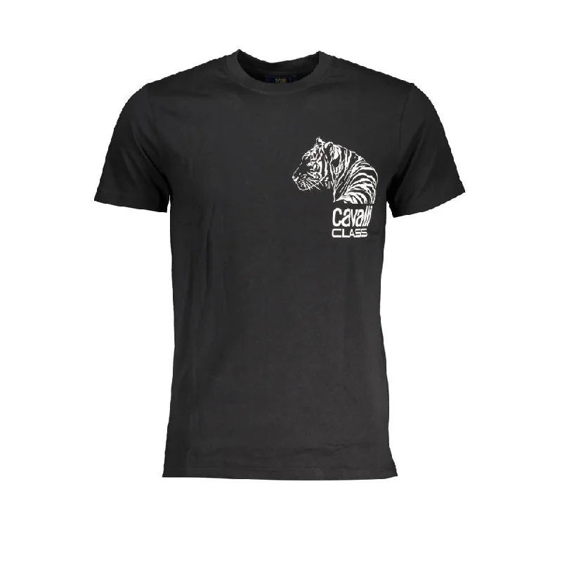 Men's thermal t - shirts with a high - neck design for cold weatherCavalli Class Cotton Men's T-Shirt Men's thermal t - shirts with a high - neck design for cold weatherCavalli Class Cotton Men's T-Shirt