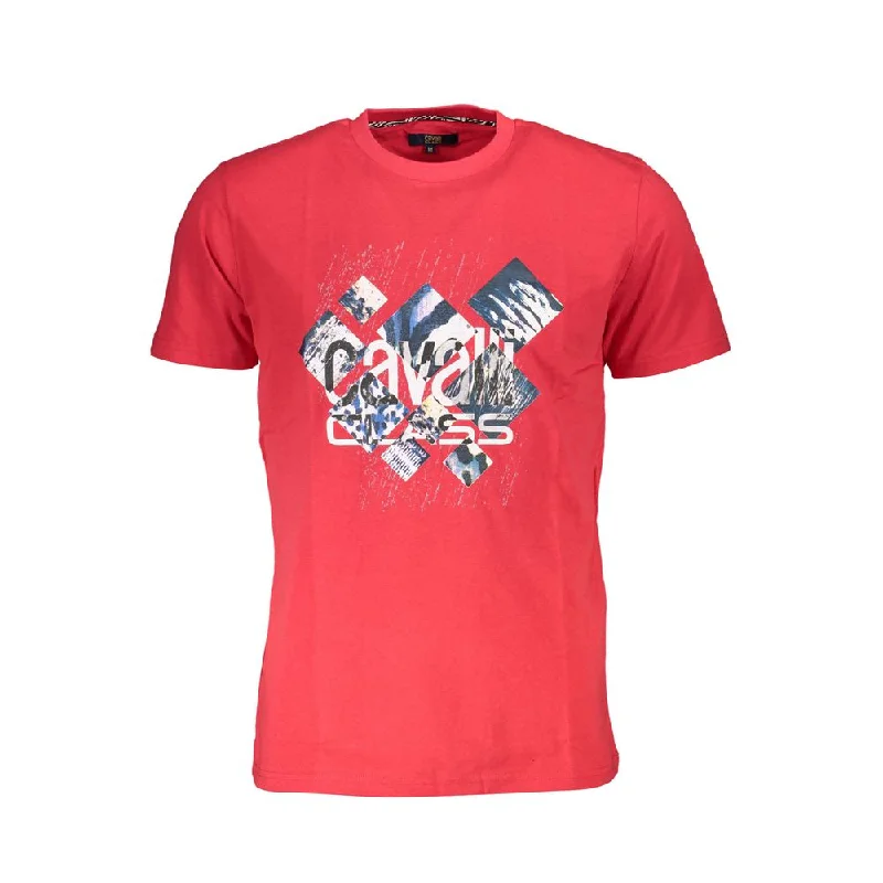 Men's distressed denim - look t - shirts with a rugged appealCavalli Class Cotton Men's T-Shirt Men's distressed denim - look t - shirts with a rugged appealCavalli Class Cotton Men's T-Shirt