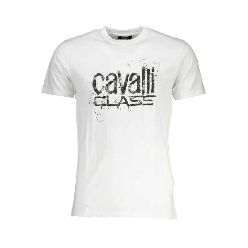 Men's tie - dye t - shirts with a bohemian styleCavalli Class  Cotton Men's T-Shirt
