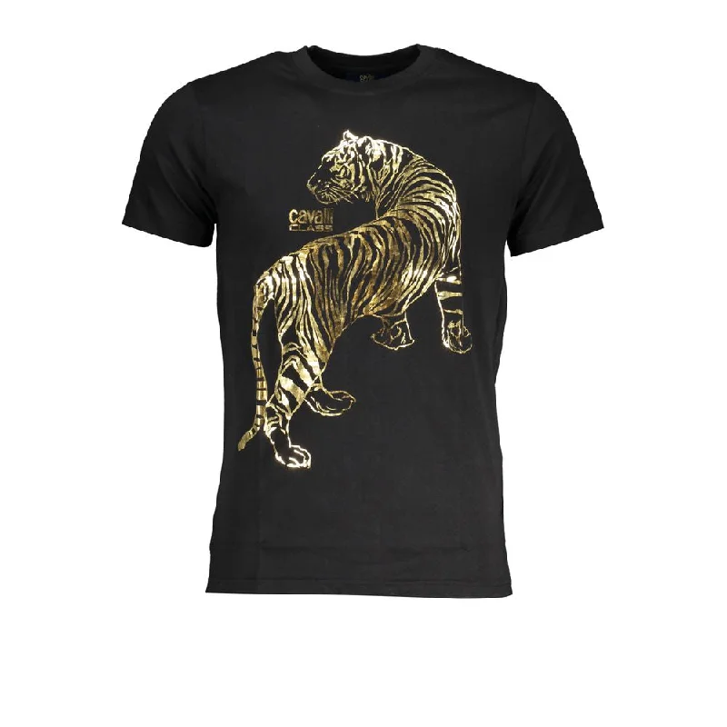 Men's eco - friendly recycled t - shirts for sustainable fashion choicesCavalli Class Cotton Men's T-Shirt Men's eco - friendly recycled t - shirts for sustainable fashion choicesCavalli Class Cotton Men's T-Shirt