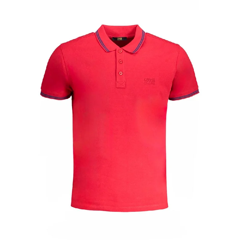 Men's polo t - shirts with a contrast collar for a preppy lookCavalli Class Cotton Polo Men's Shirt Men's polo t - shirts with a contrast collar for a preppy lookCavalli Class Cotton Polo Men's Shirt