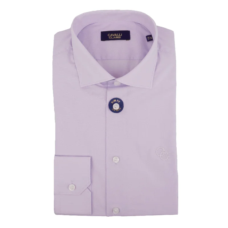 Men's eco - friendly recycled t - shirts for sustainable fashion choicesCavalli Class Mens Lilac Dress Shirts Long Sleeve With Emb Men's eco - friendly recycled t - shirts for sustainable fashion choicesCavalli Class Mens Lilac Dress Shirts Long Sleeve With Emb