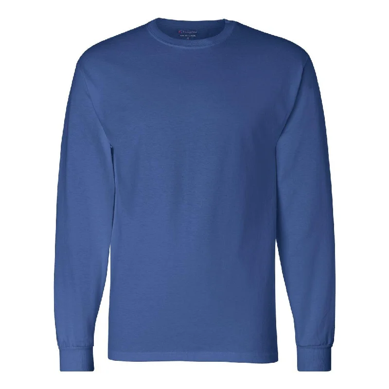 Men's long - sleeve henley t - shirts with button - down placketsChampion Long Sleeve T-Shirt Men's long - sleeve henley t - shirts with button - down placketsChampion Long Sleeve T-Shirt