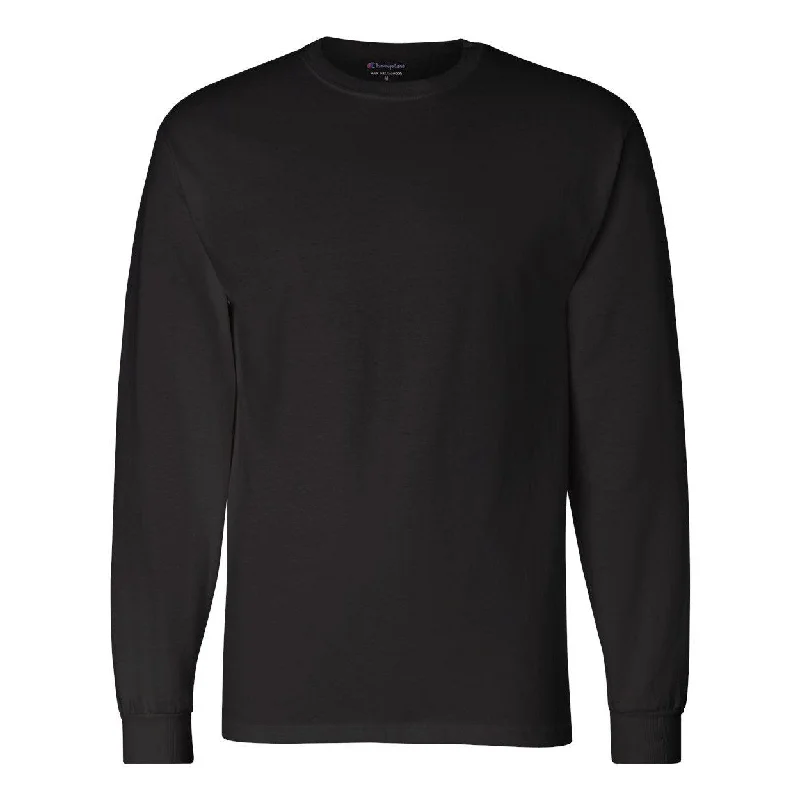 Men's organic cotton crew - neck t - shirts for everyday comfortChampion Long Sleeve T-Shirt Men's organic cotton crew - neck t - shirts for everyday comfortChampion Long Sleeve T-Shirt