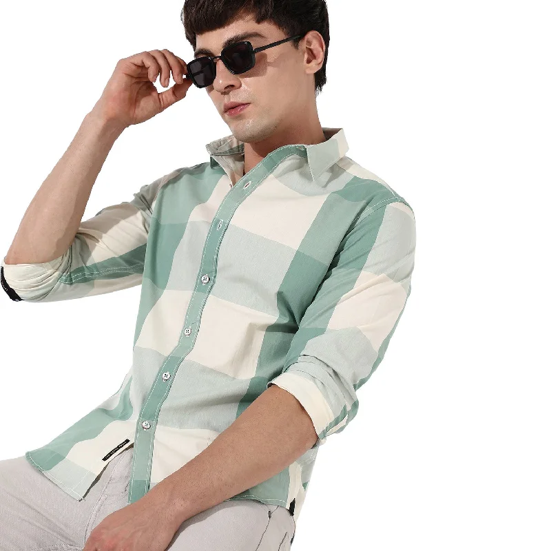 Men's v - neck muscle t - shirts for a body - building aestheticCheckered Shirt
