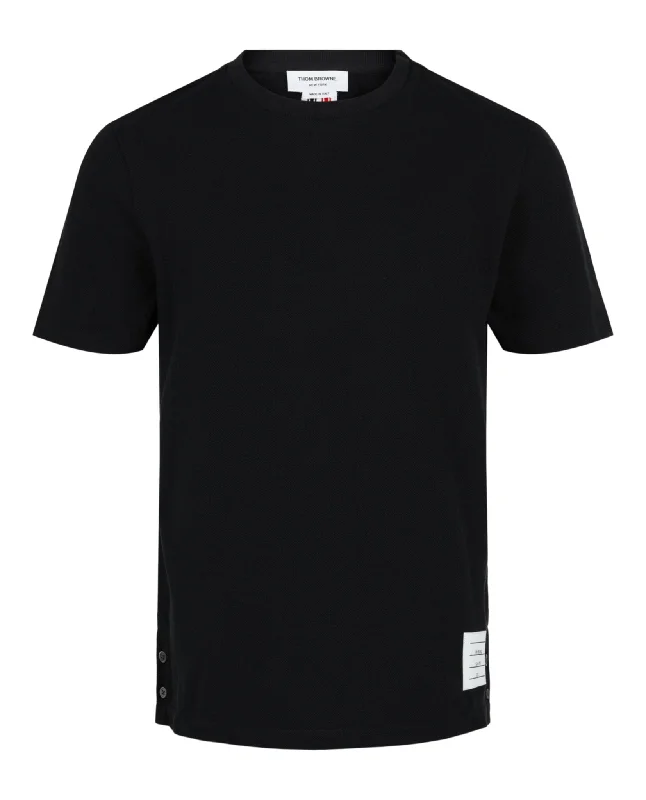 Men's thermal t - shirts with a high - neck design for cold weatherClassic Pique Striped T-Shirt Men's thermal t - shirts with a high - neck design for cold weatherClassic Pique Striped T-Shirt