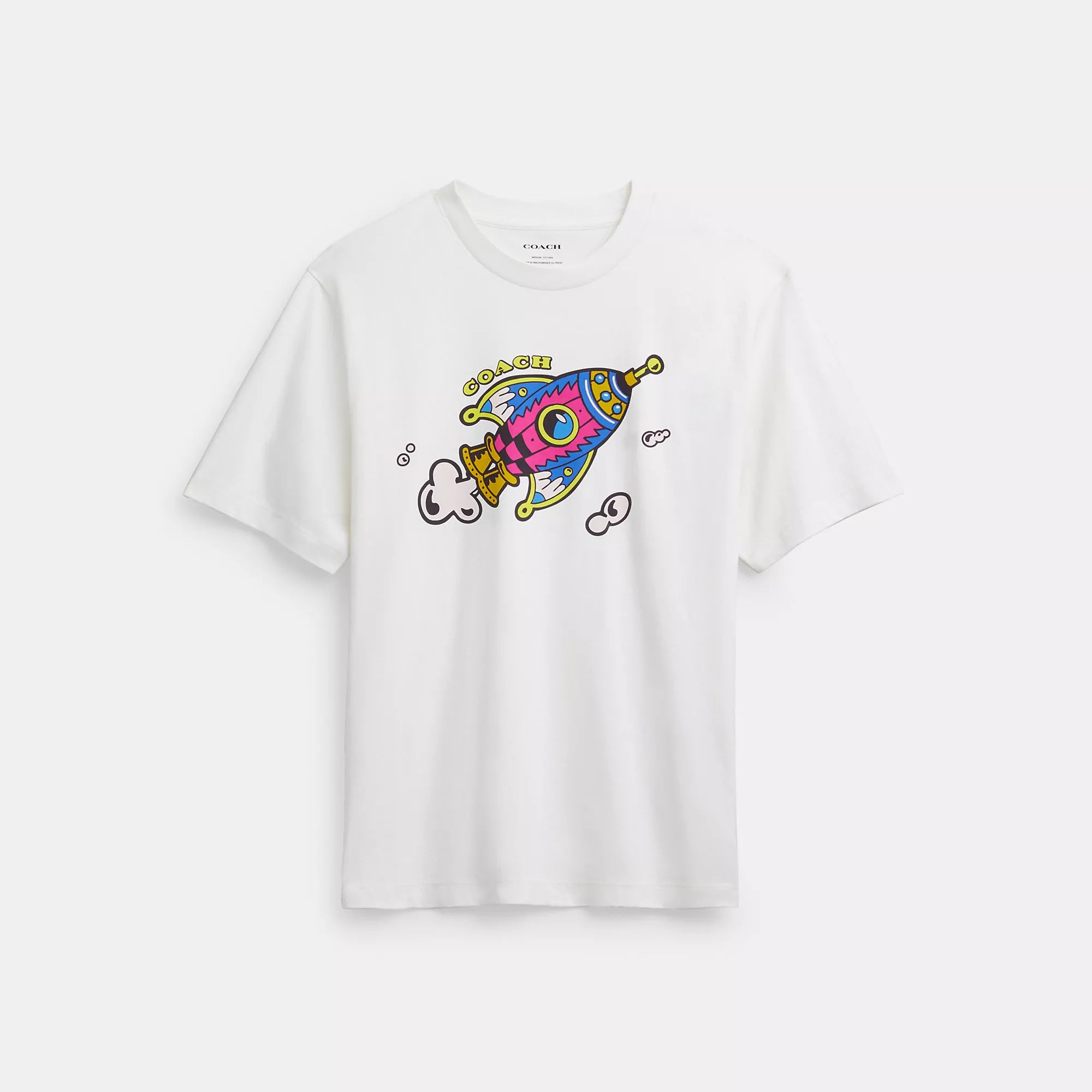 Men's ribbed t - shirts with a textured finish for added styleCoach Outlet Cosmic Coach T Shirt In Organic Cotton Men's ribbed t - shirts with a textured finish for added styleCoach Outlet Cosmic Coach T Shirt In Organic Cotton