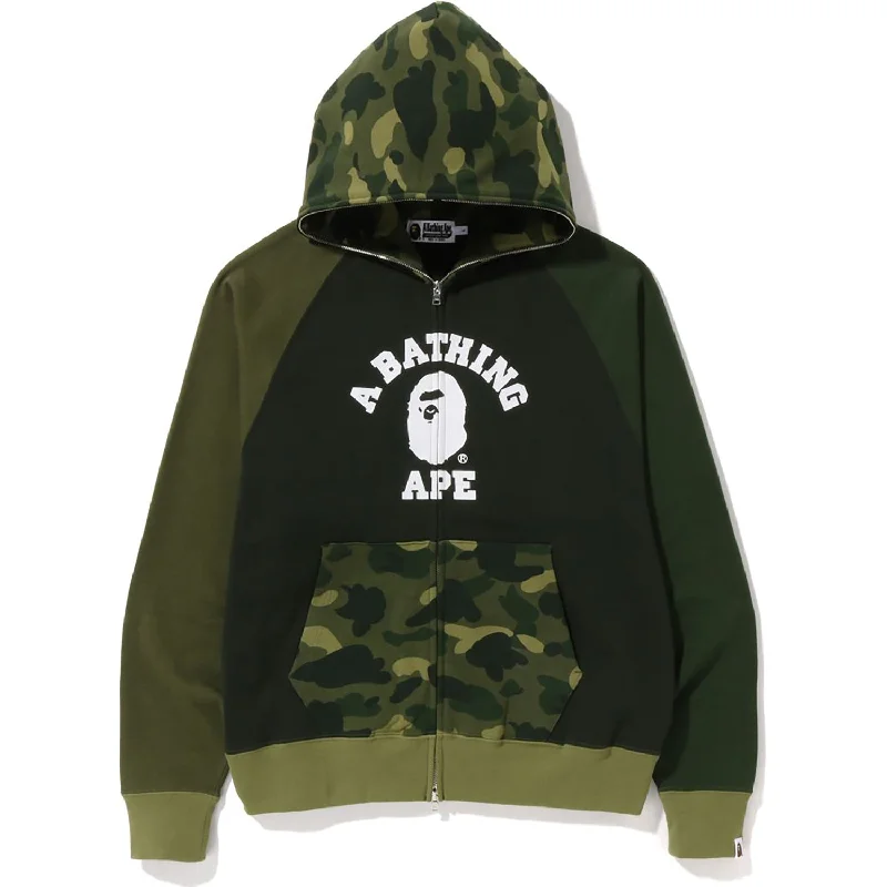 Men's mock - neck t - shirts with a modern and sleek styleColor Camo Relaxed Fit Full Zip Hoodie Mens Men's mock - neck t - shirts with a modern and sleek styleColor Camo Relaxed Fit Full Zip Hoodie Mens