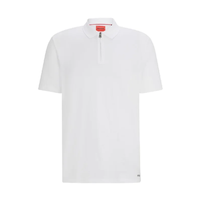 Men's printed Hawaiian t - shirts for tropical vacationsCotton-blend polo shirt with zip placket Men's printed Hawaiian t - shirts for tropical vacationsCotton-blend polo shirt with zip placket
