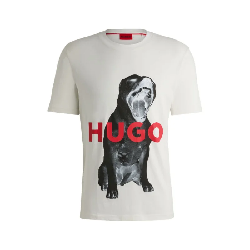 Men's thermal t - shirts with a high - neck design for cold weatherCotton-jersey regular-fit T-shirt with animal graphic Men's thermal t - shirts with a high - neck design for cold weatherCotton-jersey regular-fit T-shirt with animal graphic