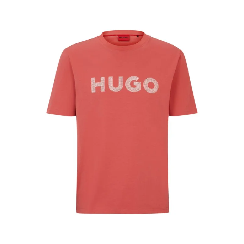 Men's lightweight performance t - shirts for running marathonsCotton-jersey regular-fit T-shirt with crochet logo Men's lightweight performance t - shirts for running marathonsCotton-jersey regular-fit T-shirt with crochet logo