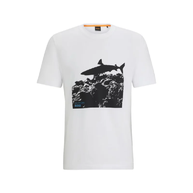 Men's long - sleeve henley t - shirts with button - down placketsCotton-jersey regular-fit T-shirt with seasonal print Men's long - sleeve henley t - shirts with button - down placketsCotton-jersey regular-fit T-shirt with seasonal print