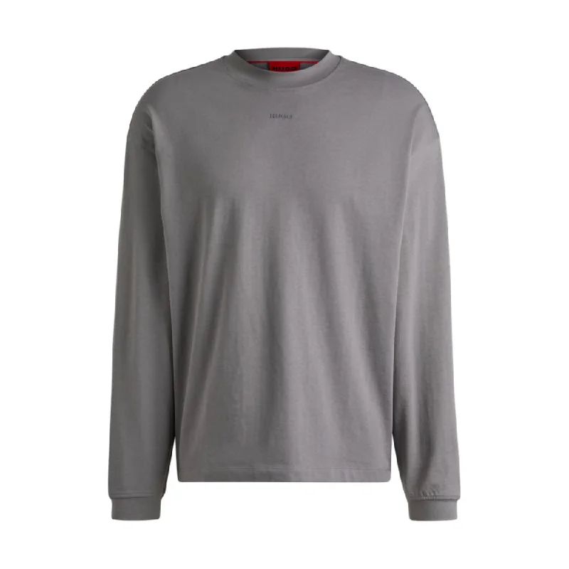 Men's thermal t - shirts with a high - neck design for cold weatherCotton-jersey relaxed-fit T-shirt with logo print Men's thermal t - shirts with a high - neck design for cold weatherCotton-jersey relaxed-fit T-shirt with logo print