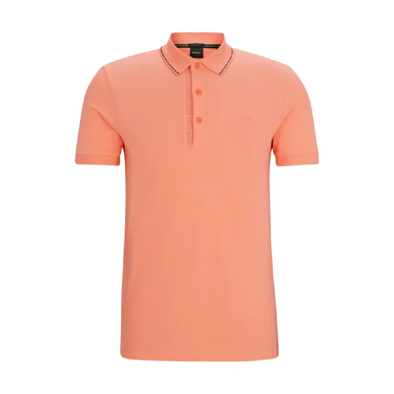 Men's button - front t - shirts with a unique artistic printCotton-piqu slim-fit polo shirt with tonal logo Men's button - front t - shirts with a unique artistic printCotton-piqu slim-fit polo shirt with tonal logo
