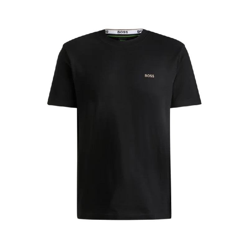 Men's organic cotton crew - neck t - shirts for everyday comfortCotton-piqu T-shirt with Oxford-jacquard back collar Men's organic cotton crew - neck t - shirts for everyday comfortCotton-piqu T-shirt with Oxford-jacquard back collar