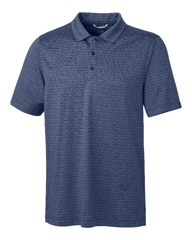 Men's smart - casual checkered t - shirts for semi - formal occasionsCutter & Buck Cascade Melange Stripe Polo Men's smart - casual checkered t - shirts for semi - formal occasionsCutter & Buck Cascade Melange Stripe Polo