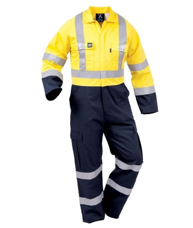 Overalls for artists with a paint - splatter print​Day/Night FR Arc Rated Overall